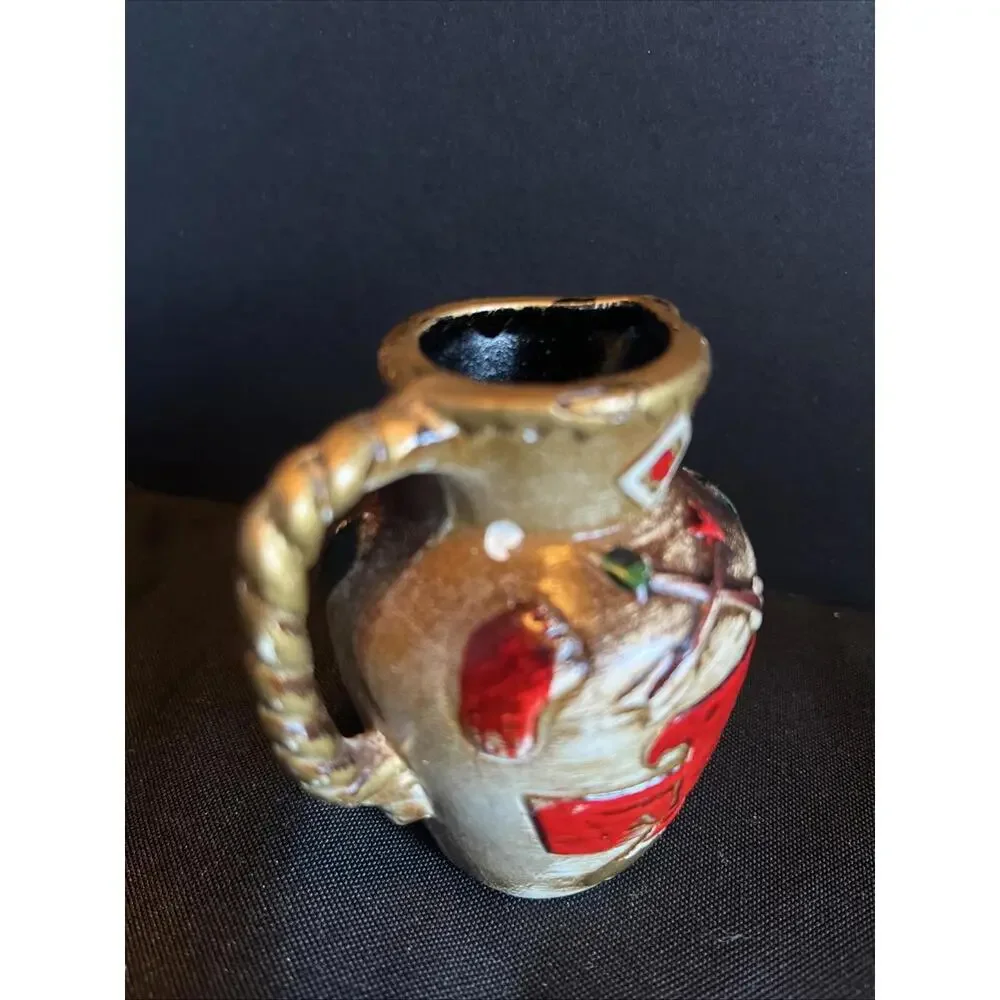 Vintage Little Thunderbird Native American pitcher jug small with Indian Symbols